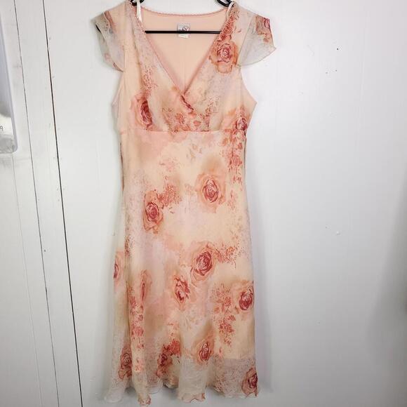 Studio Y Dress Womens 7 Fairy Babydoll Y2K Flutter Sleeves Midi Retro Feminine - Picture 1 of 9
